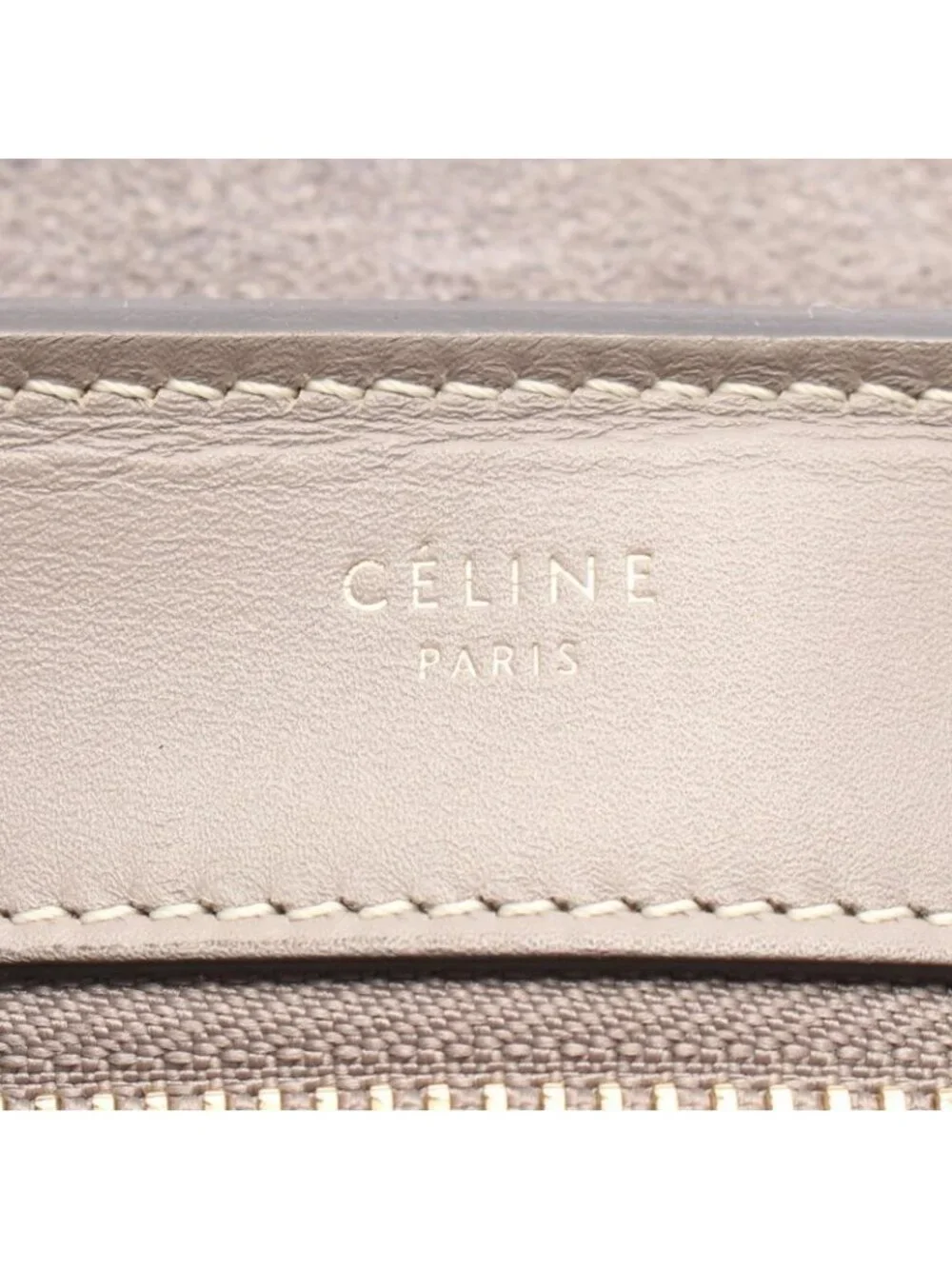 Celine Handbag Trapeze Grey Leather - Picture 4 of 15